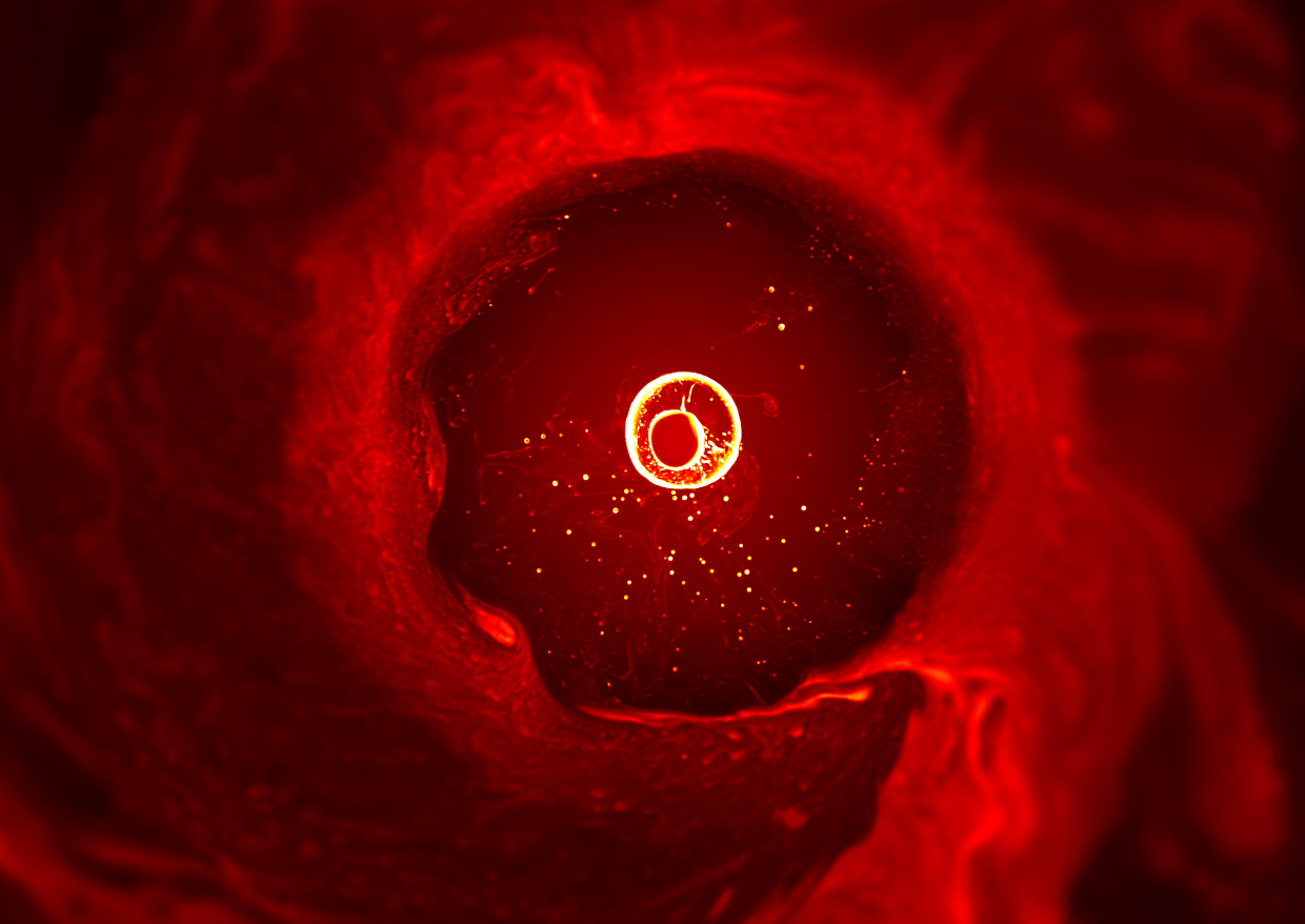 Jupiter impact simulation